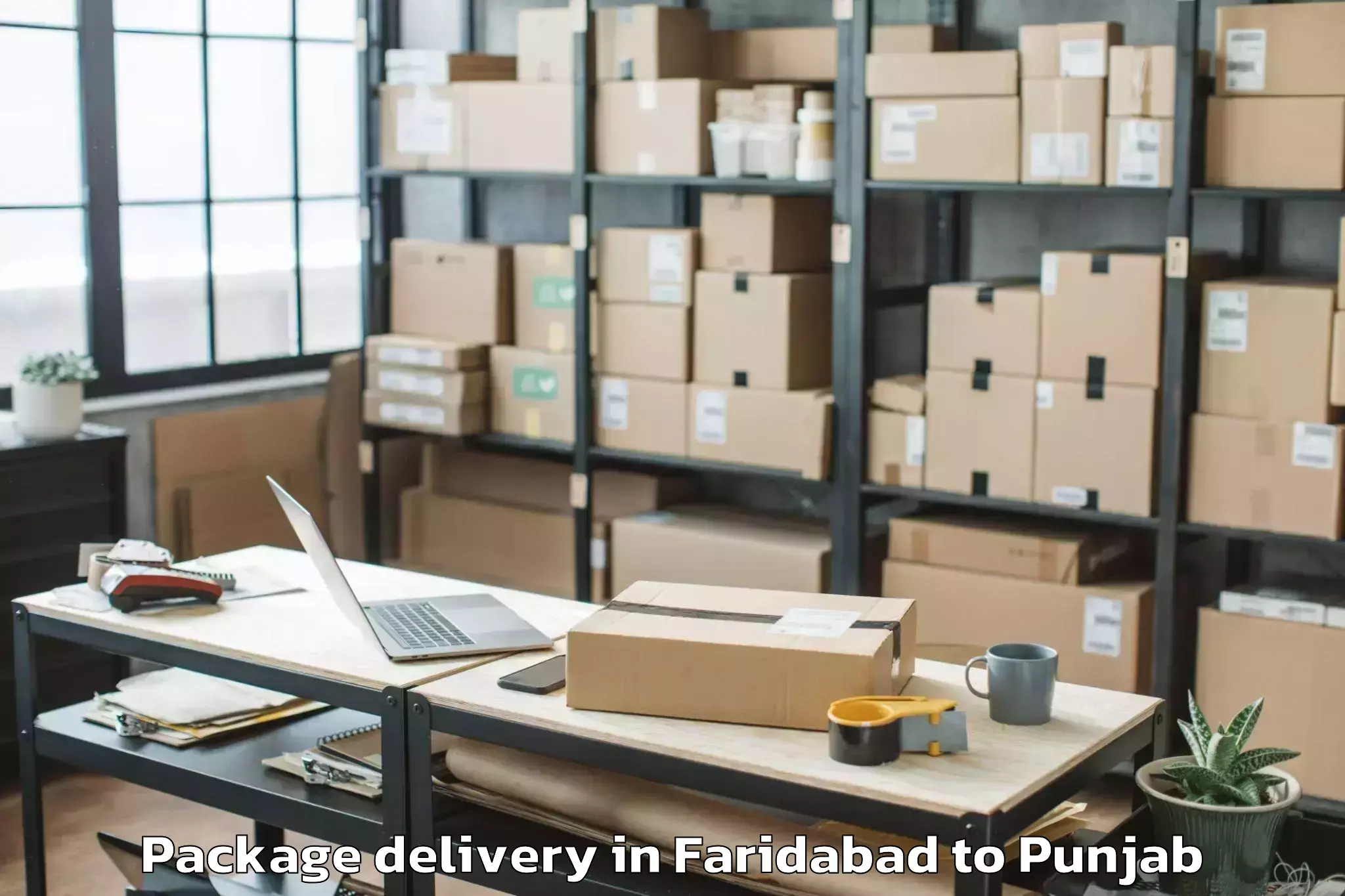 Quality Faridabad to Kotkapura Package Delivery